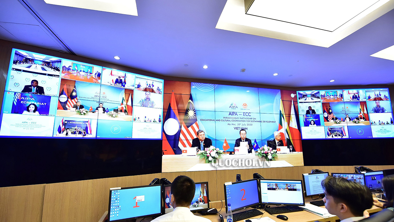 Hội nghị trực tuyến “Đối tác nghị viện về hợp tác giáo dục, văn hóa vì sự phát triển bền vững” (AIPA-ECC)